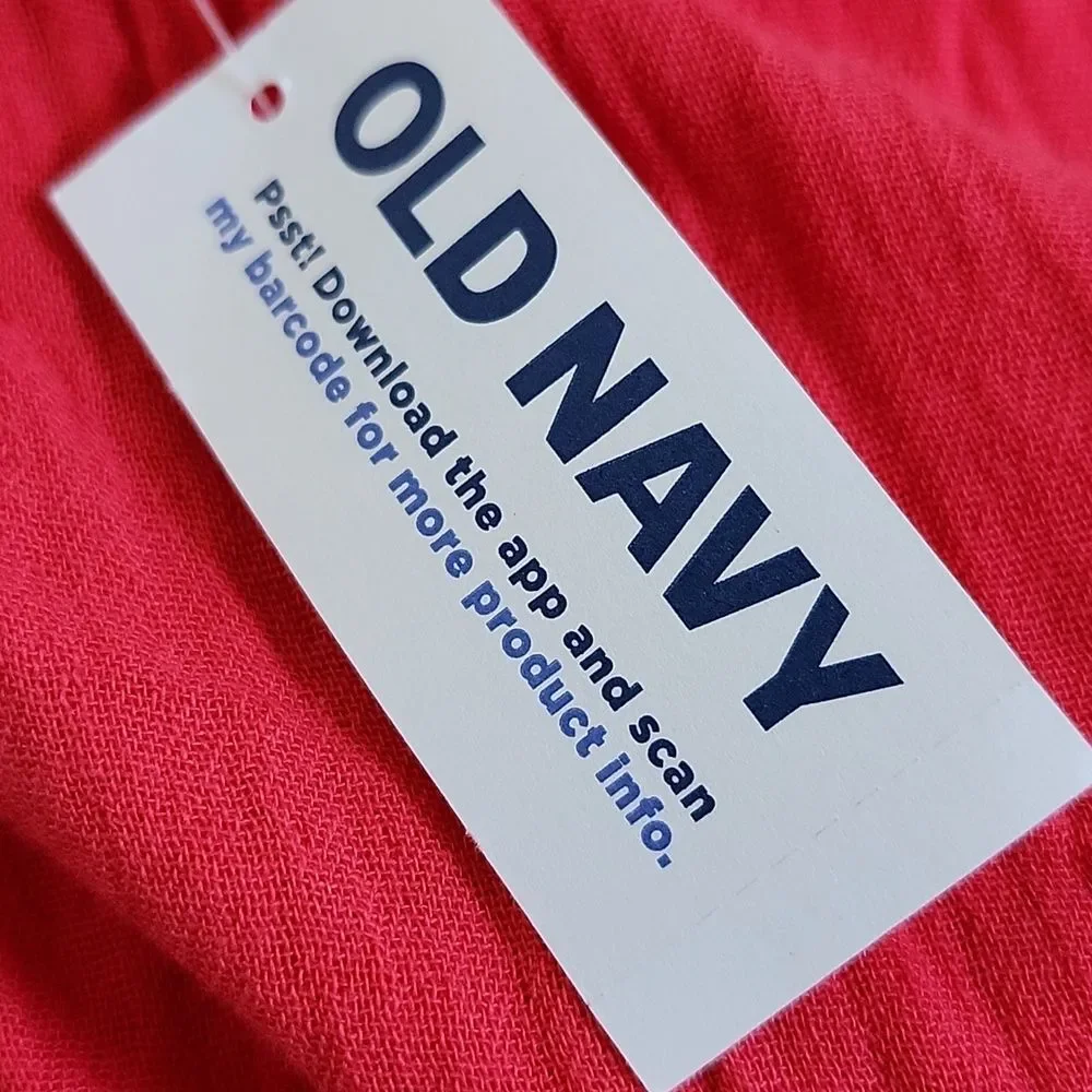 Old Navy NWT Cosmic Rouge Tie Strap Swing Tank Top, Small - Picture 10 of 13
